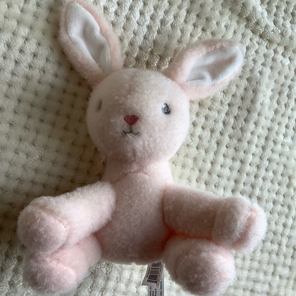 MTY International Co Fuzzy Plush Pink Rattle Bunny Rabbit Stuffed Animal Toy - Picture 6 of 12